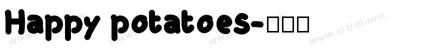 Happy potatoes字体转换